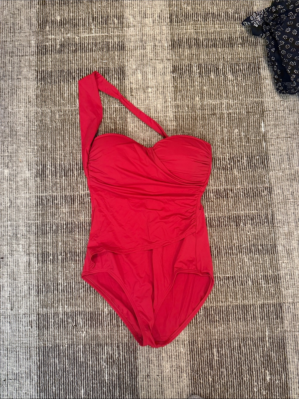 Tommy Bahama One-Shoulder Red Women's Swim One-Piece